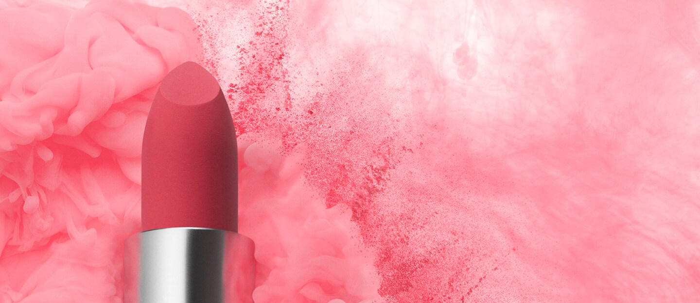 lipstick image with smokey background